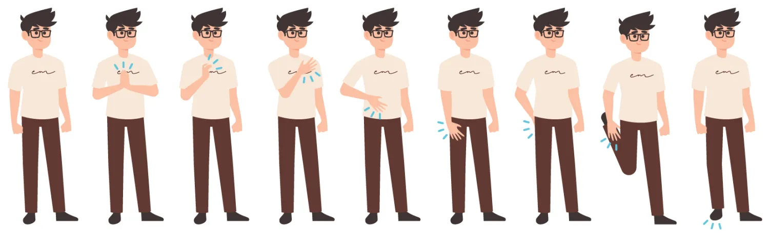 Workshop body percussion: poses